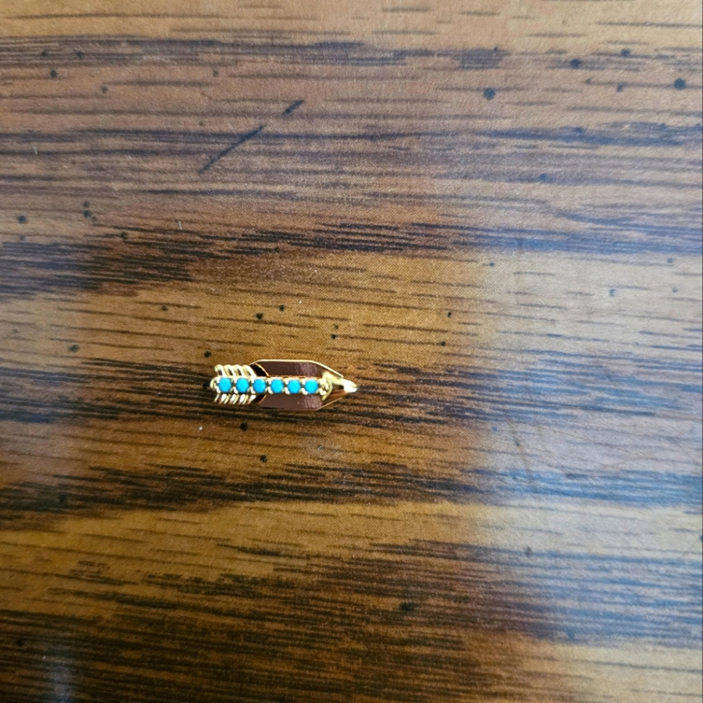 Gold turquoise arrow